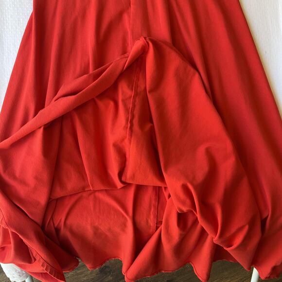 A New Day Women Midi Dress Size M Red Fit & Flare Sleeveless Stretchy - Picture 7 of 8